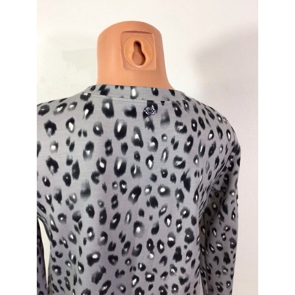Gaiam Athletic Leopard Top Womens XS New - Picture 4 of 7